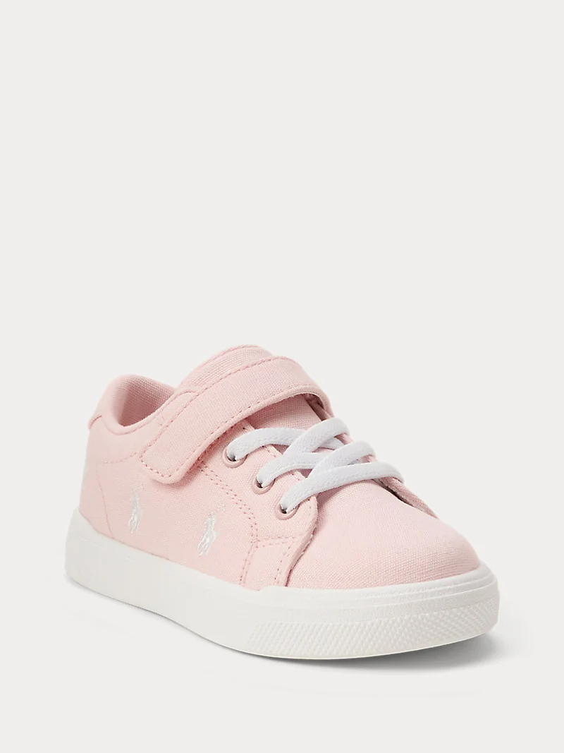 Кеды Sutton Polo Pony розовые на липучке — 2