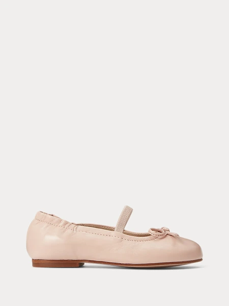 Кожаные балетки Ralph Lauren Pony