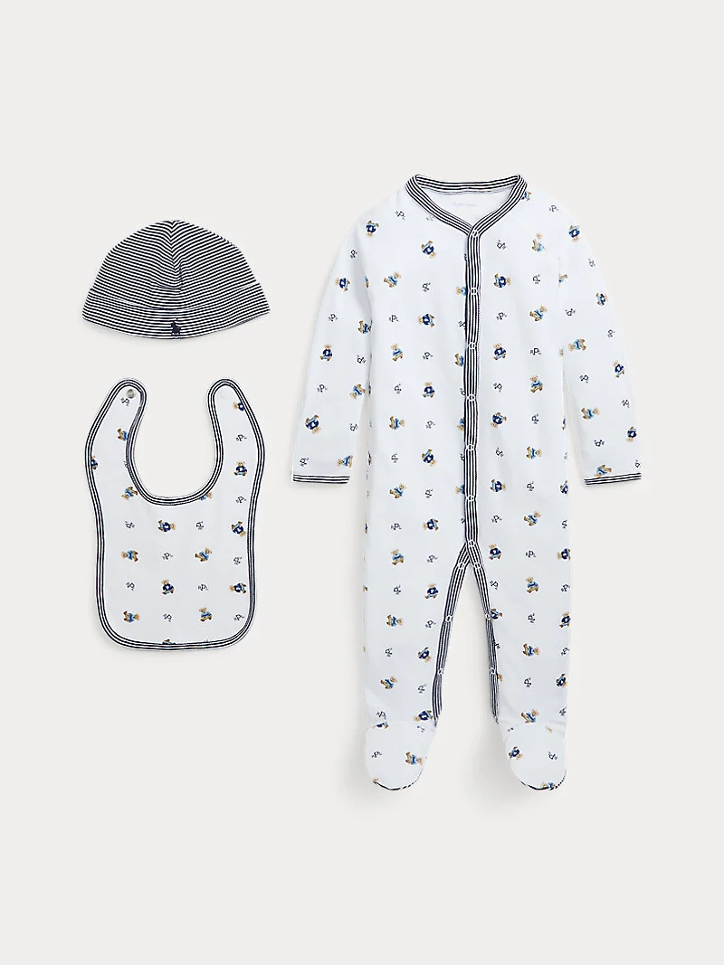 Подарочный набор для новорождённых из 3 предметов Polo Bear — 2