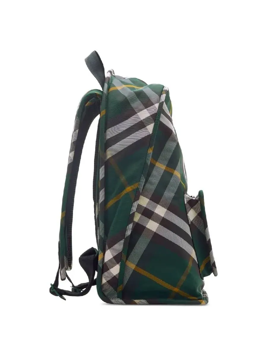 Рюкзак мужской Burberry Shield Check полиэстер — изображение 2 из 4, зеленый