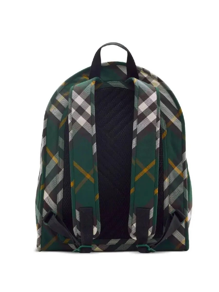 Рюкзак мужской Burberry Shield Check полиэстер — изображение 3 из 4, зеленый