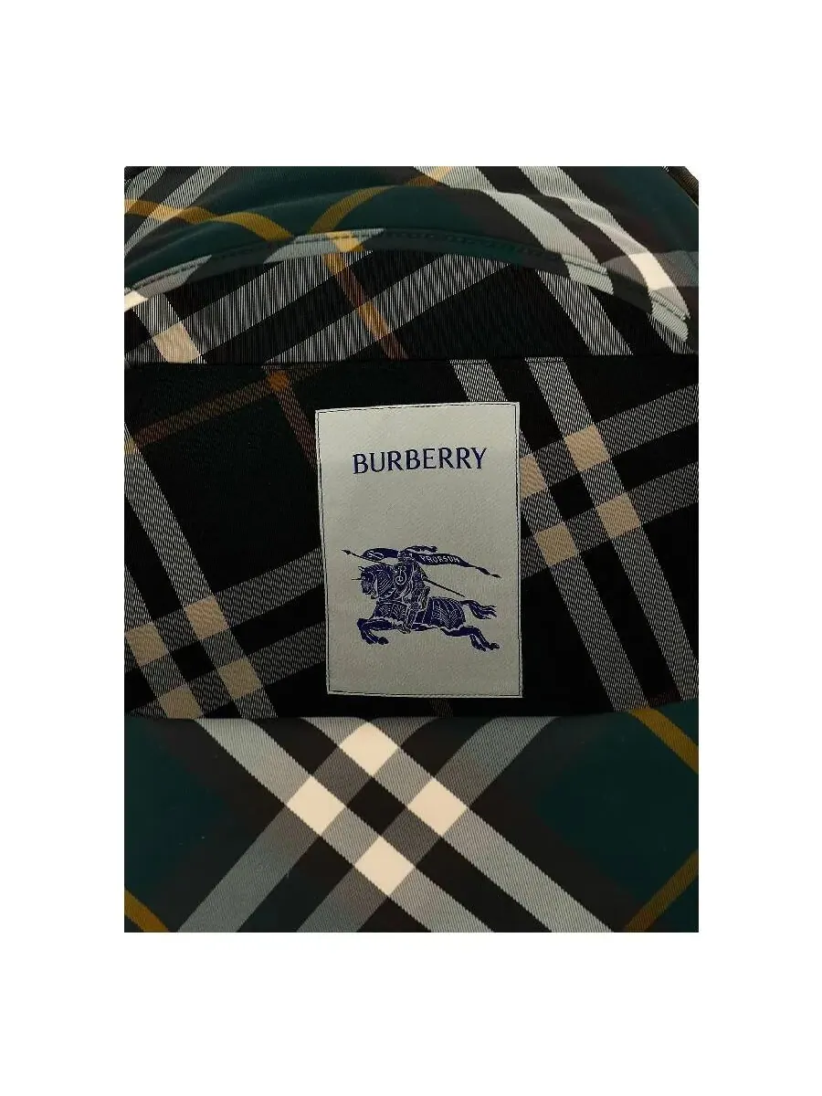 Рюкзак мужской Burberry Shield Check полиэстер — изображение 4 из 4, зеленый