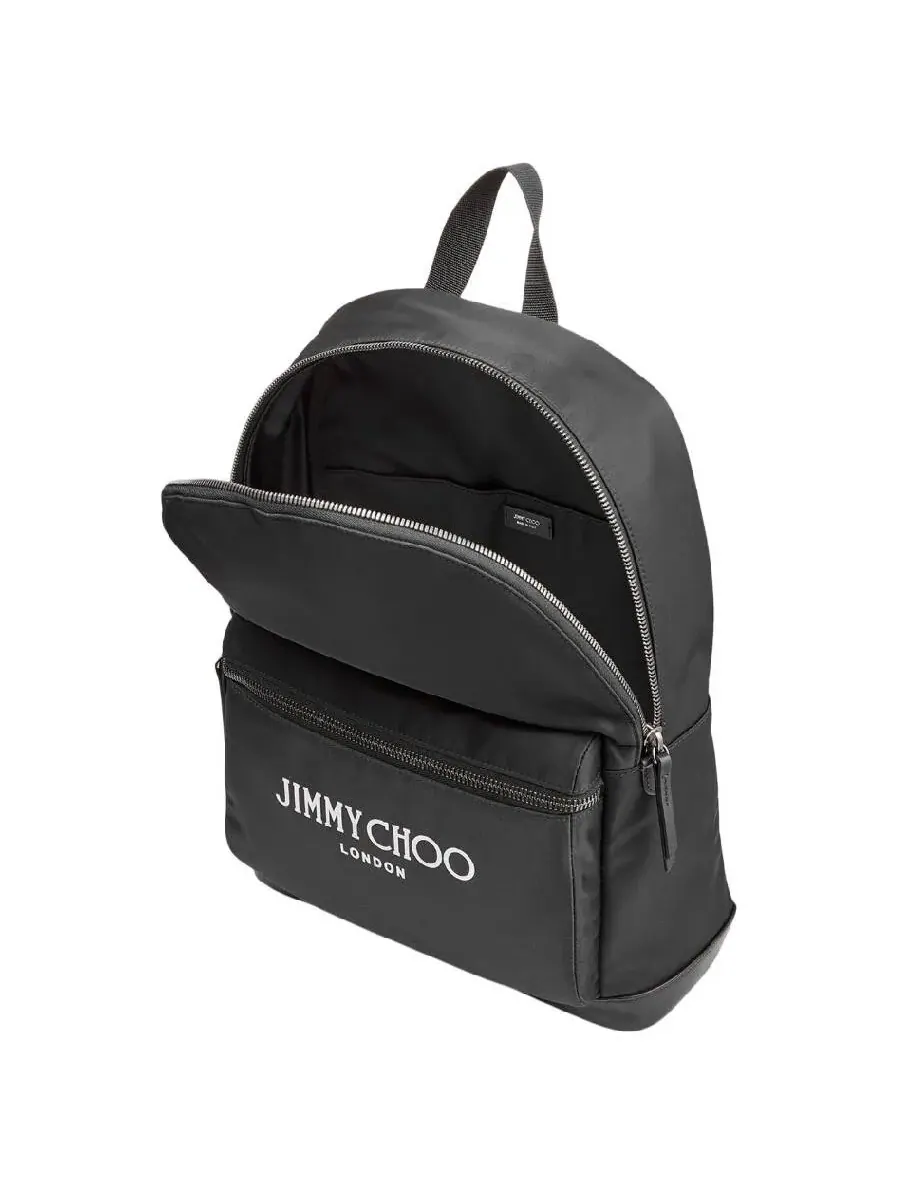 Рюкзак с регулируемым ремнем и логотипом Jimmy Choo Wilmer — изображение 3 из 4, черный