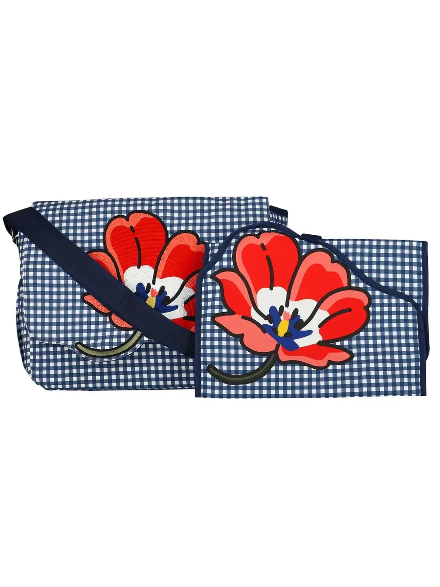 Детская сумка Kenzo Kids Boke с изменяющимся цветком — изображение 3 из 6, темно-синий