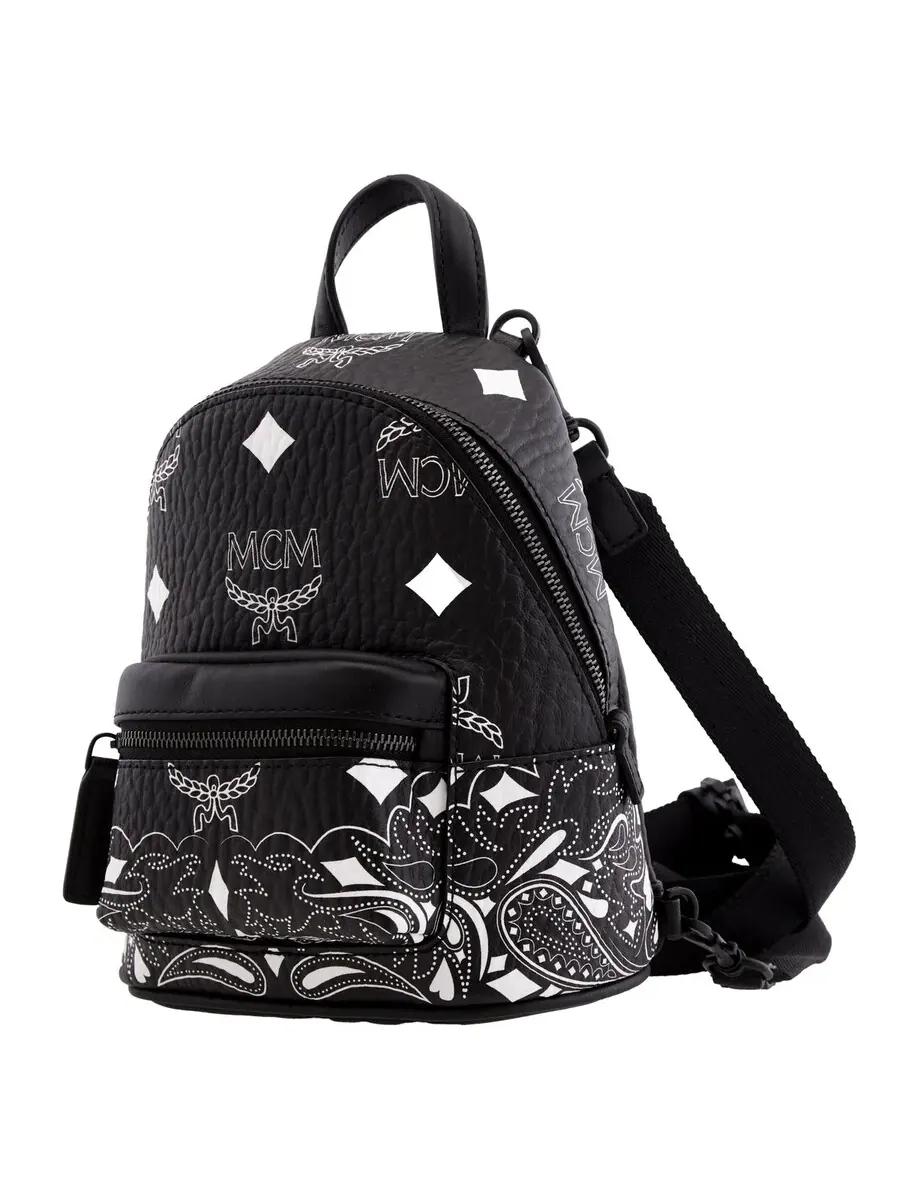 Мини-рюкзак MCM Stark Bandana VI — изображение 2 из 4, черный