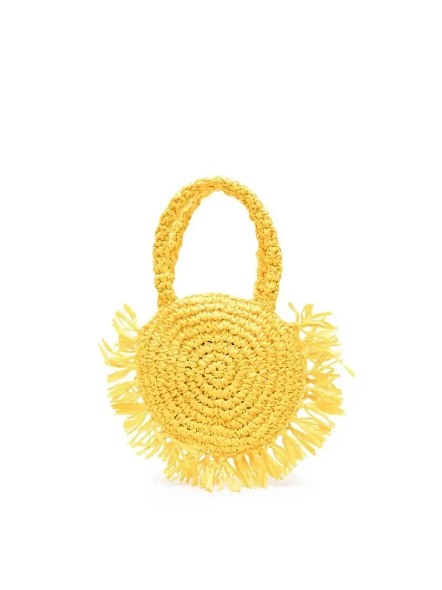 Детская сумка на плечо Stella McCartney Kids Sunshine с бахромой — изображение 2 из 3, желтый