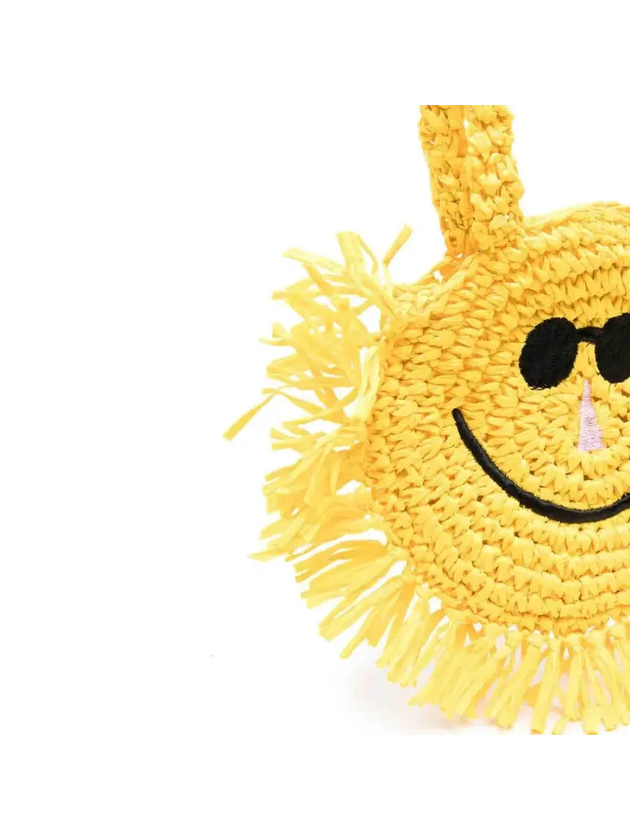 Детская сумка на плечо Stella McCartney Kids Sunshine с бахромой — изображение 3 из 3, желтый