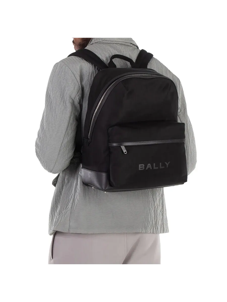 Рюкзак мужской Bally Treck натуральная кожа — изображение 2 из 5, черный