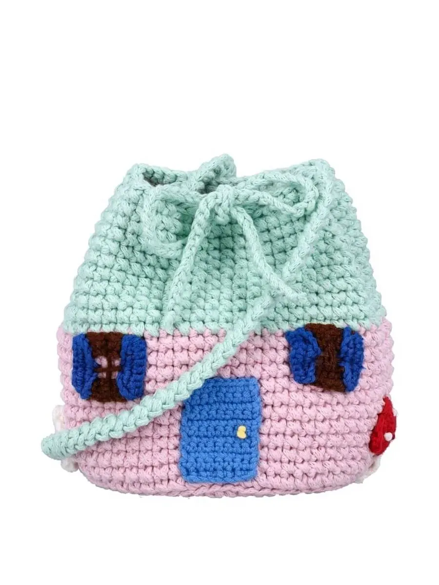 Детская сумка через плечо Stella Mccartney Kids House из крючка