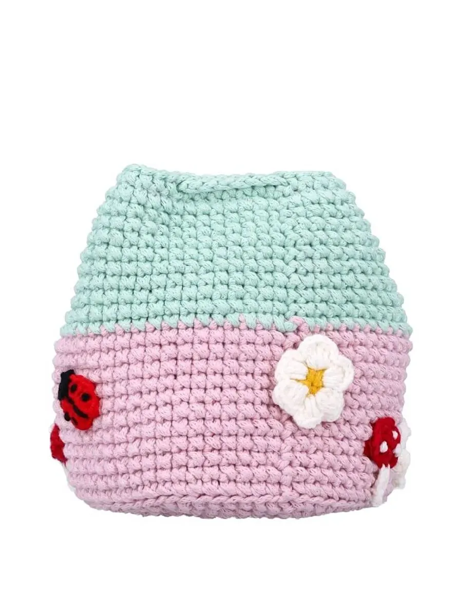 Детская сумка через плечо Stella Mccartney Kids House из крючка — изображение 3 из 3, цветной