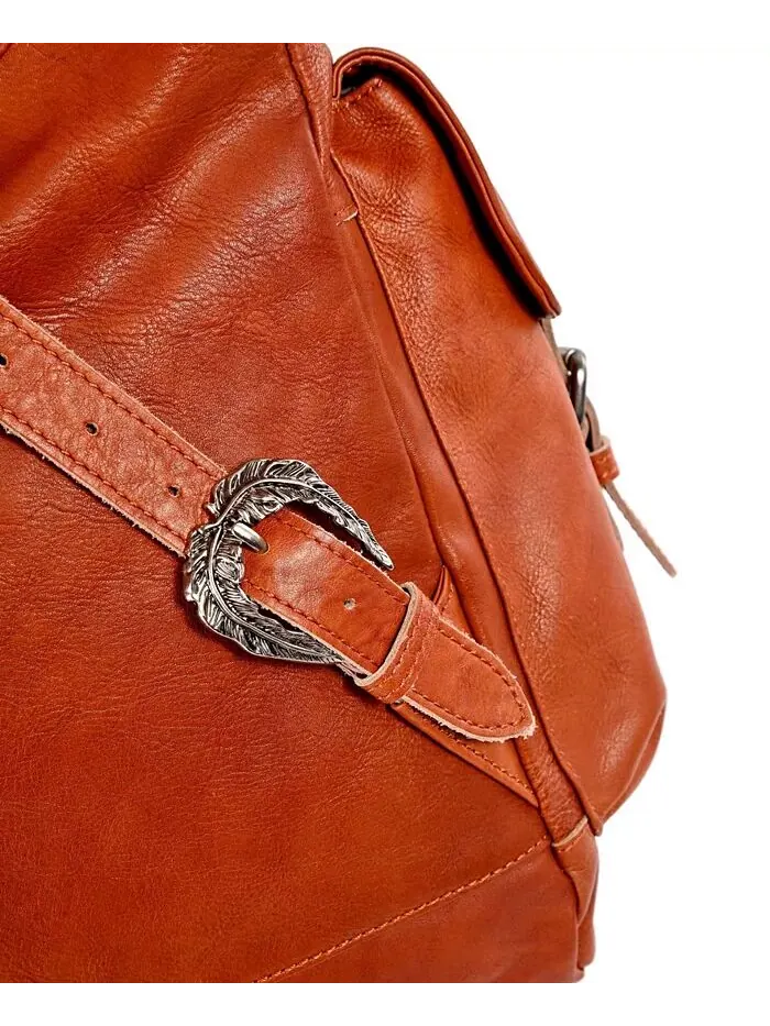 Рюкзак женский Old Trend Bryan натуральная кожа — изображение 10 из 12, коричневый