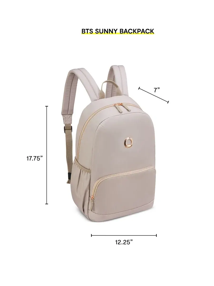 Рюкзак для ноутбука Delsey Paris Sunny — изображение 4 из 10, бежевый