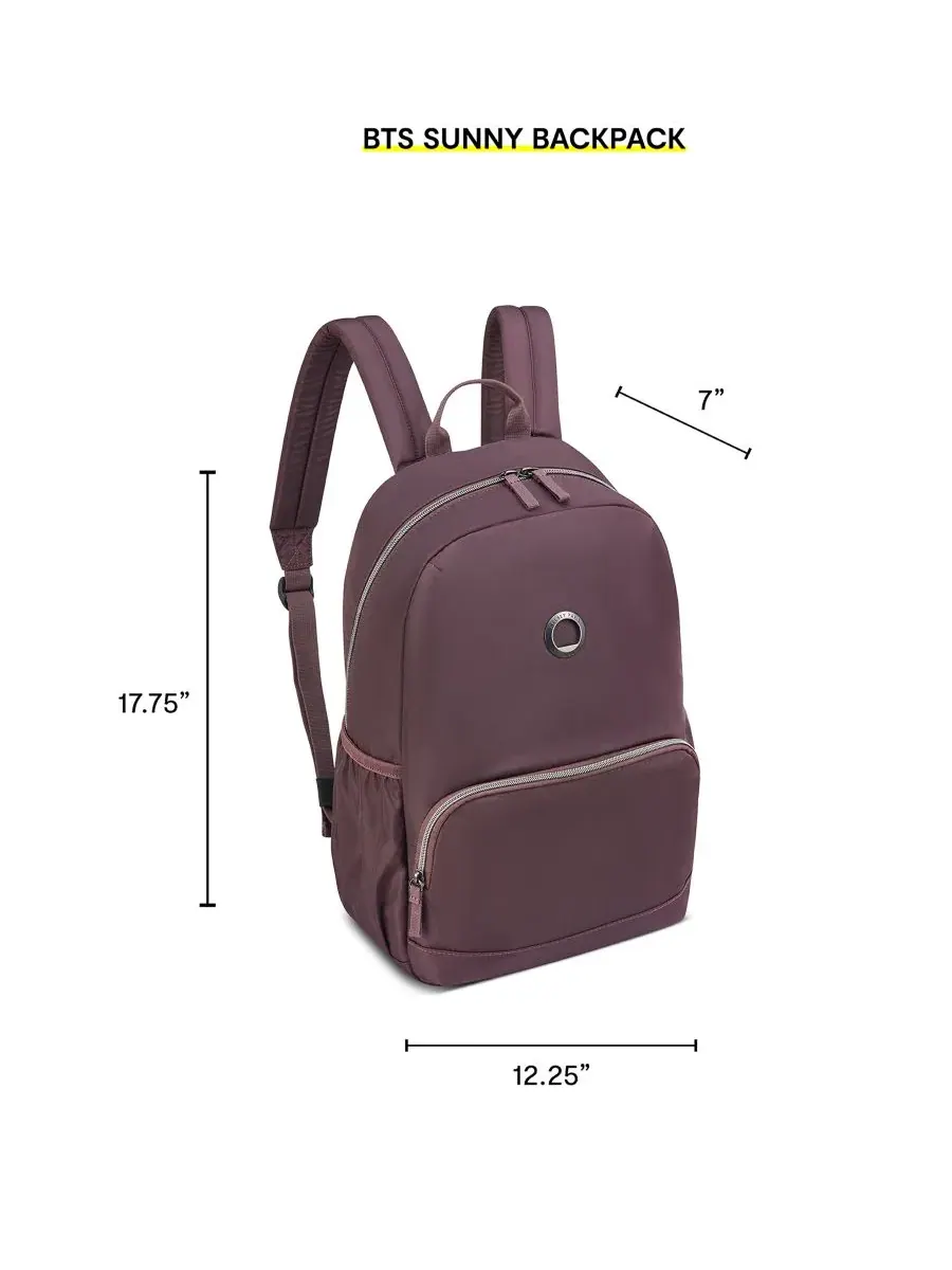 Рюкзак с отделением для ноутбука до 15.6" Delsey Paris Sunny, Cocoa Powder — изображение 4 из 9