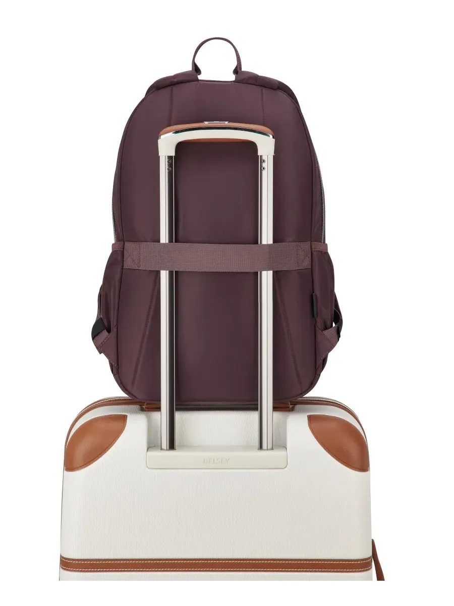 Рюкзак с отделением для ноутбука до 15.6" Delsey Paris Sunny, Cocoa Powder — изображение 7 из 9