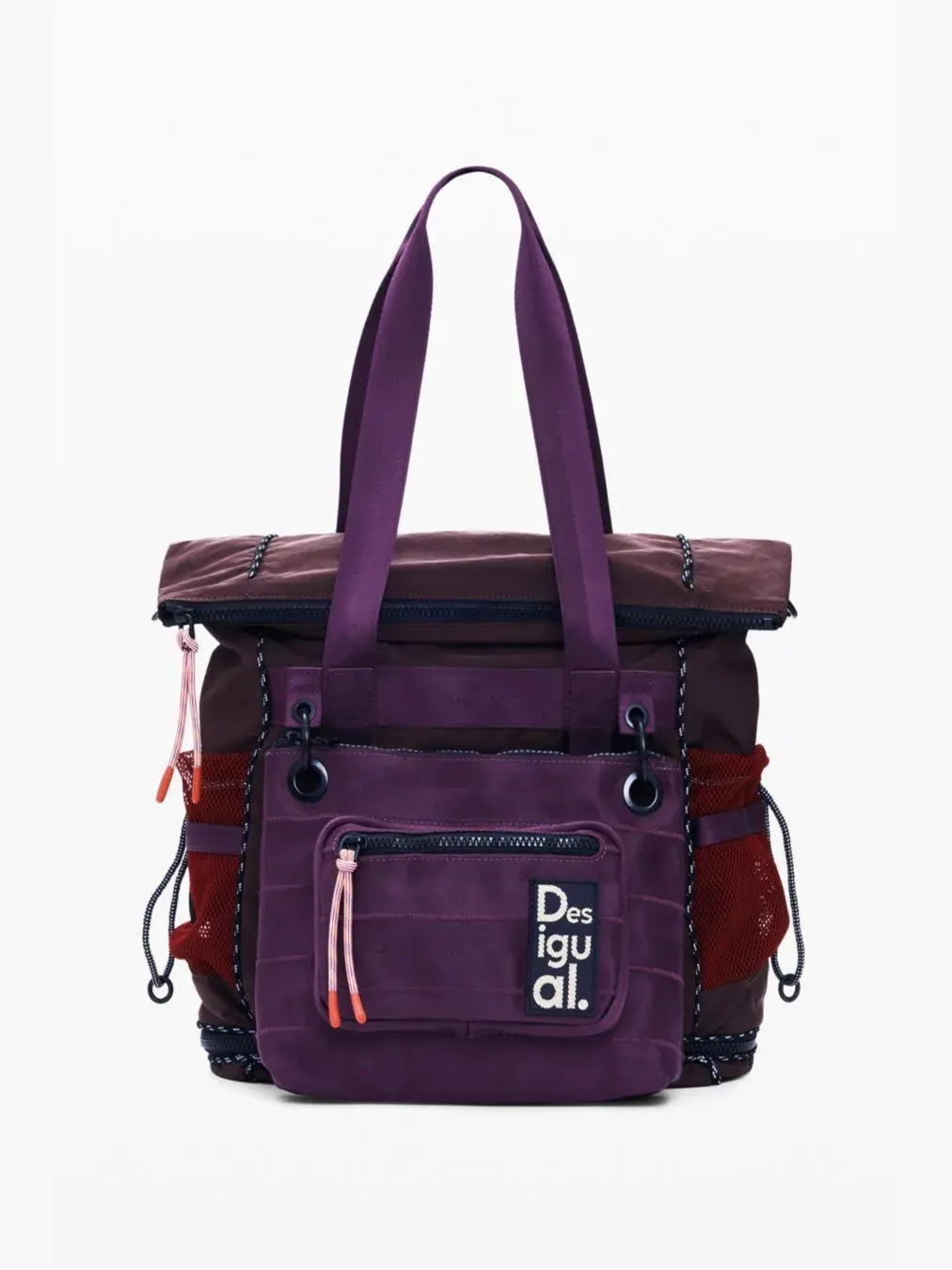 Рюкзак женский Desigual нейлон — фиолетовый