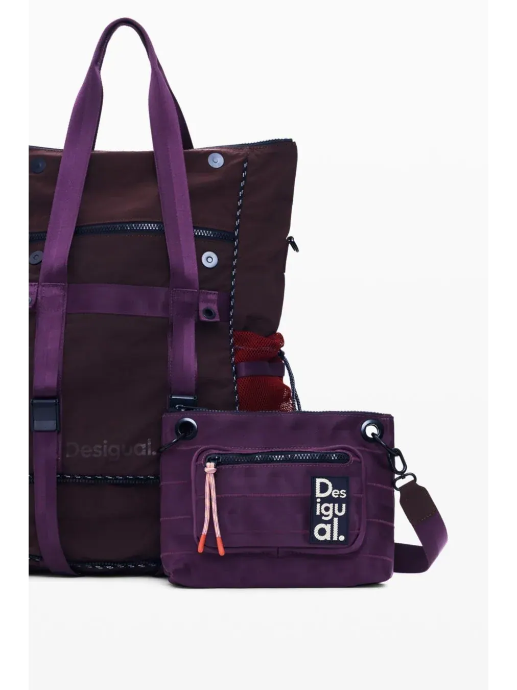 Рюкзак женский Desigual нейлон — изображение 6 из 6, яркий фиолетовый
