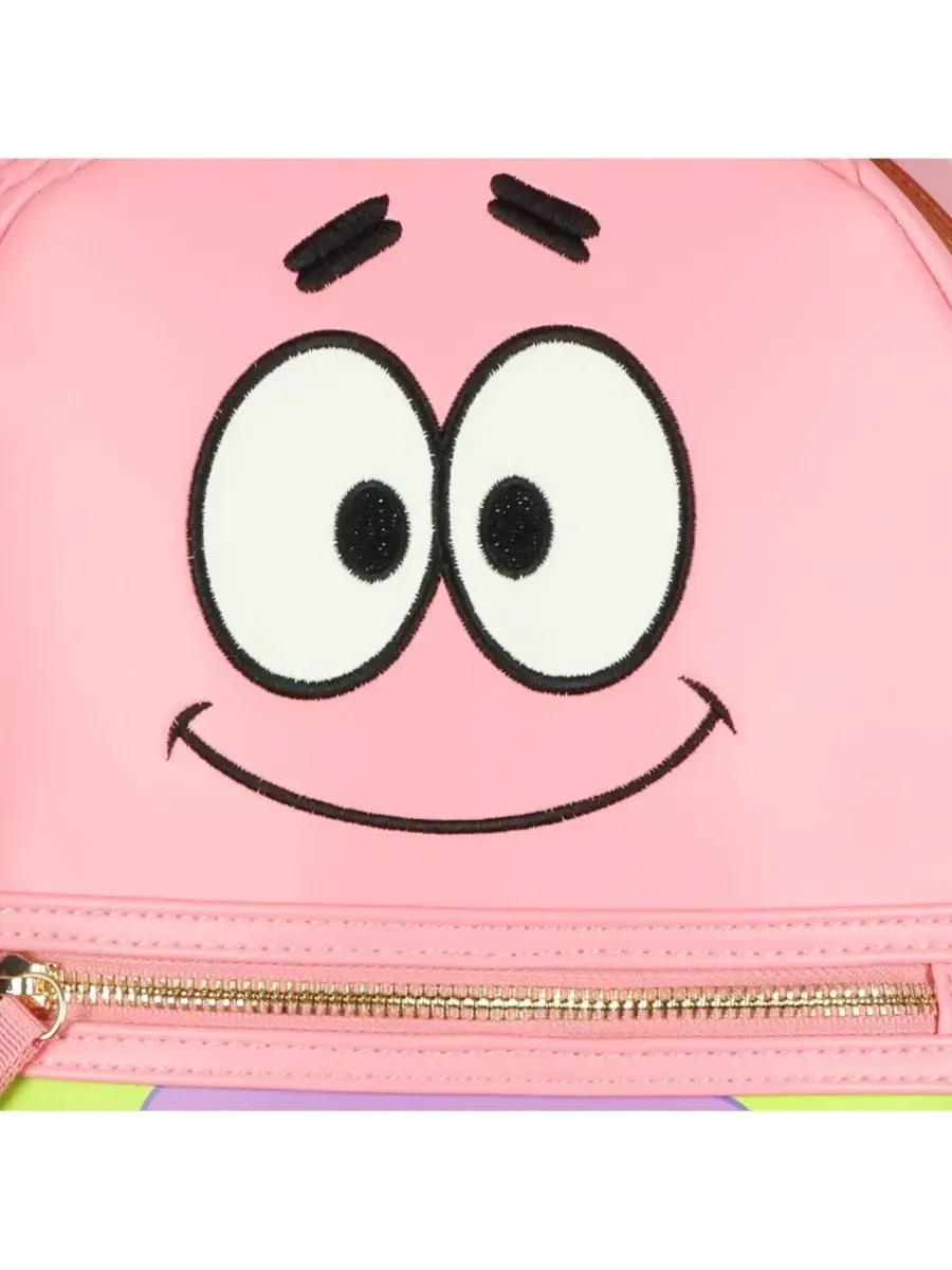 Мини-рюкзак с вышитым лицом и 3D-лучами Patrick SpongeBob SquarePants — изображение 3 из 3, розовый