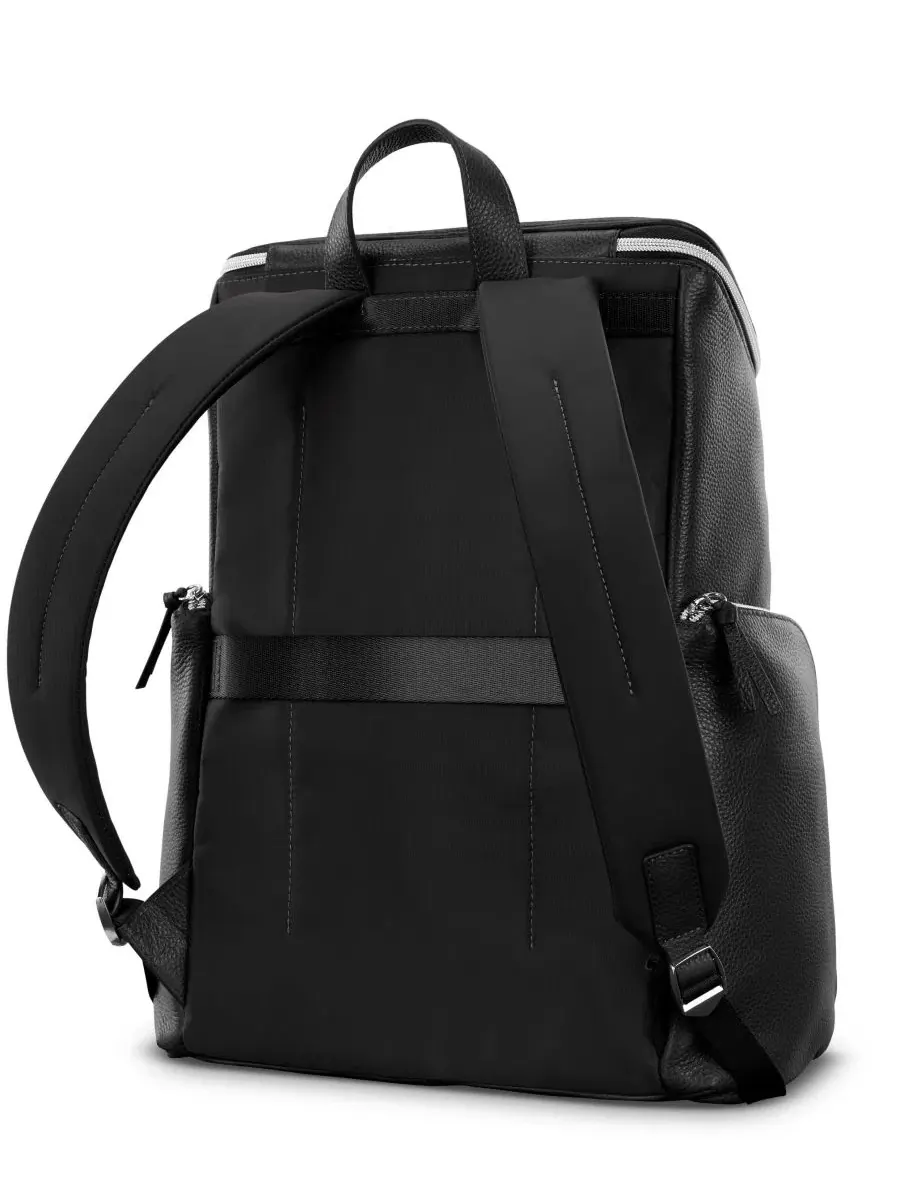 Рюкзак кожаный Deluxe Leather Backpack Samsonite — изображение 3 из 9, черный