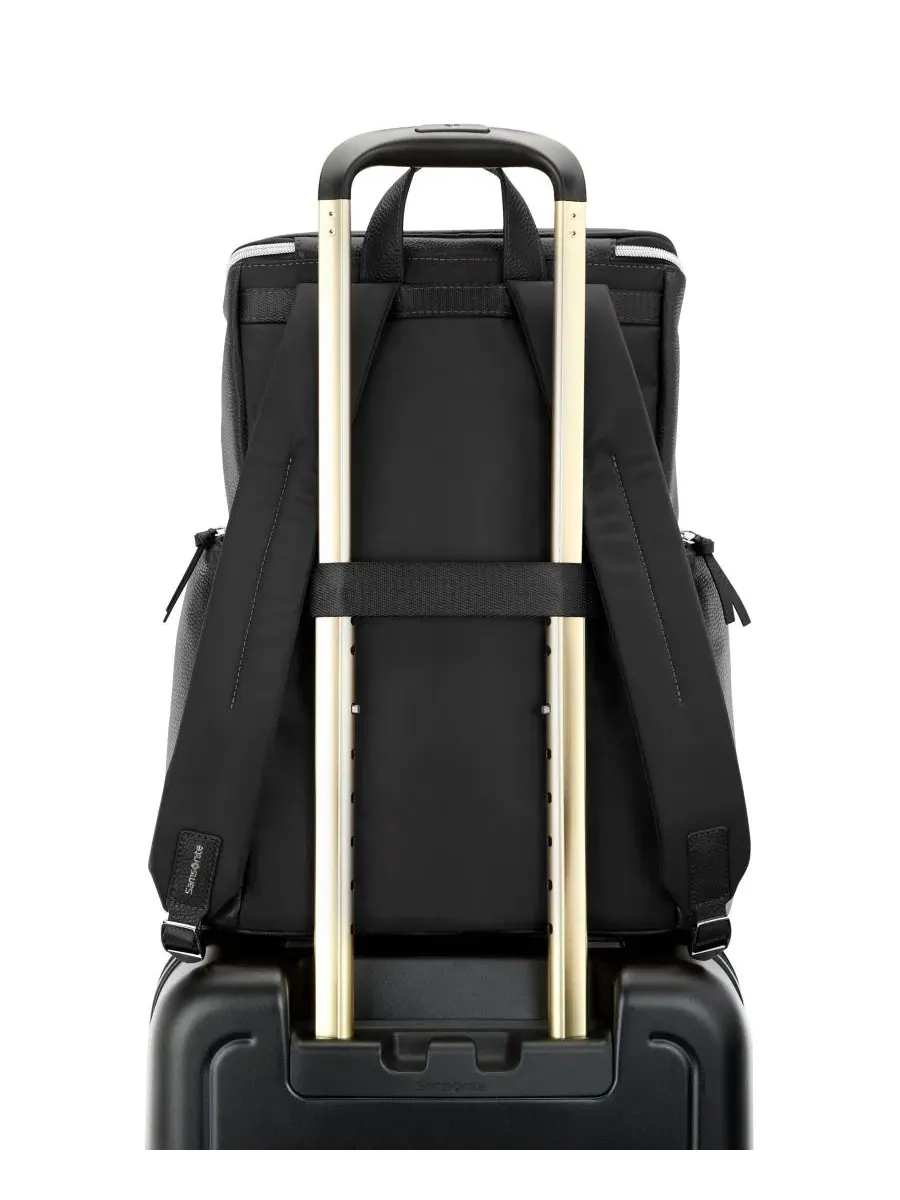 Рюкзак кожаный Deluxe Leather Backpack Samsonite — изображение 7 из 9, черный