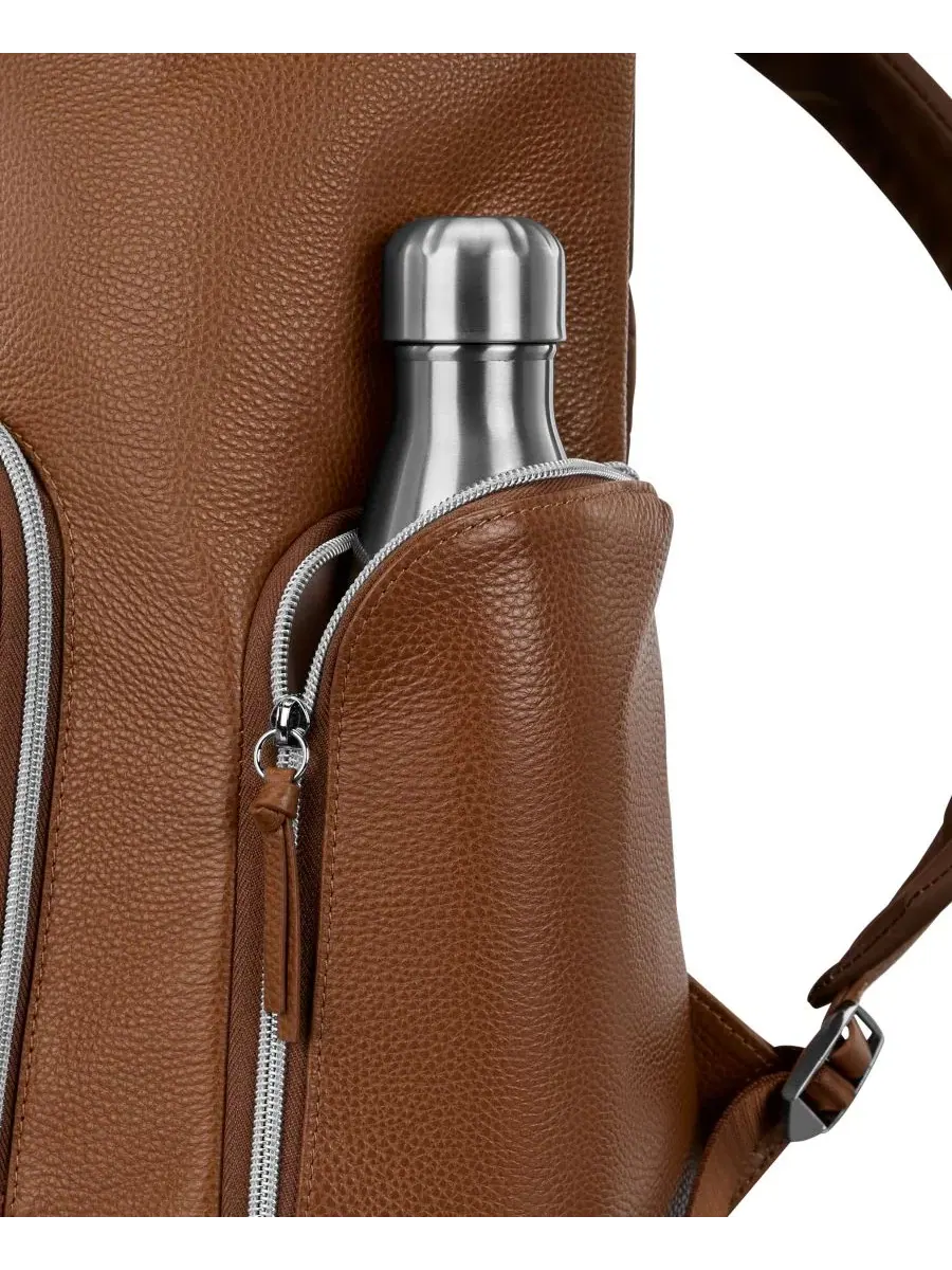 Рюкзак из кожи с отделением для ноутбука, модель Mobile Solution 2 Leather Deluxe Samsonite — изображение 8 из 9, коричневый