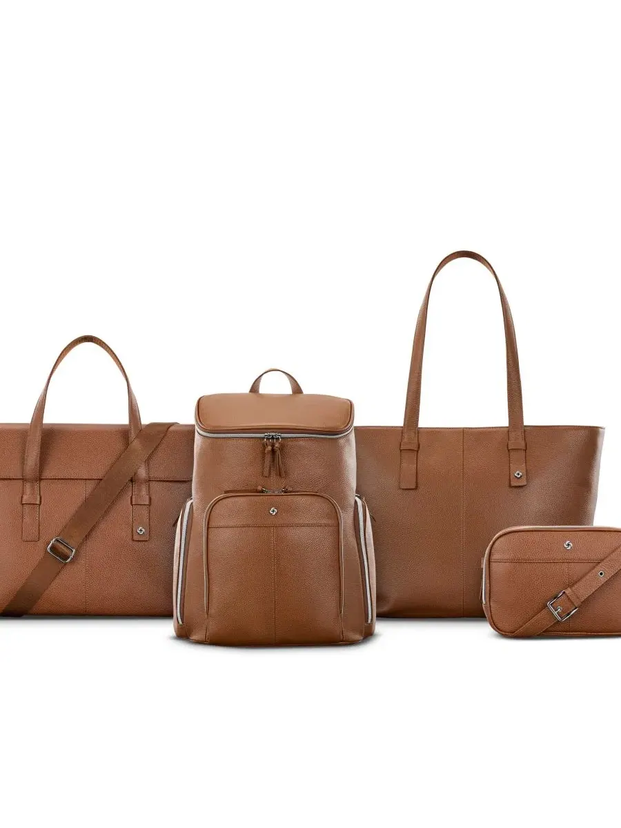 Рюкзак из кожи с отделением для ноутбука, модель Mobile Solution 2 Leather Deluxe Samsonite — изображение 9 из 9, коричневый