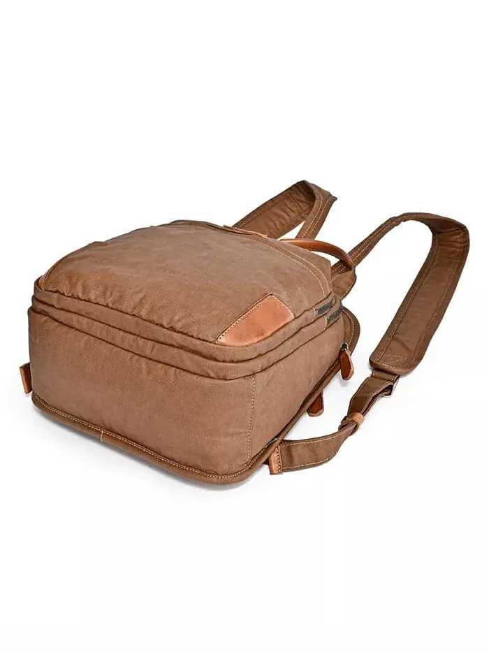 Холщовый рюкзак Turtle Cove TSD BRAND — изображение 12 из 12, коричневый