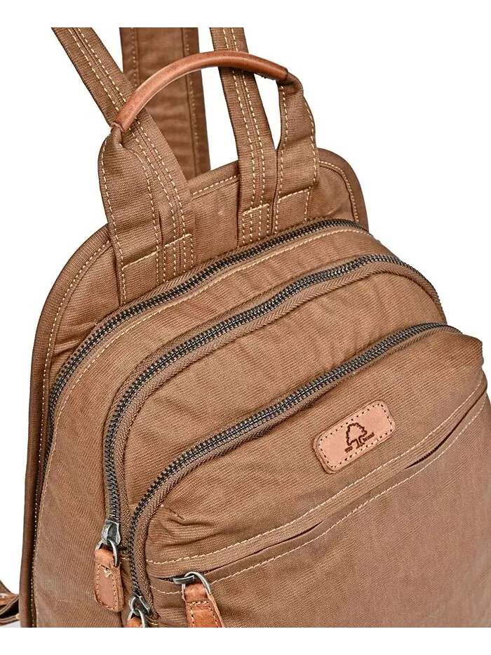 Холщовый рюкзак Turtle Cove TSD BRAND — изображение 5 из 12, коричневый