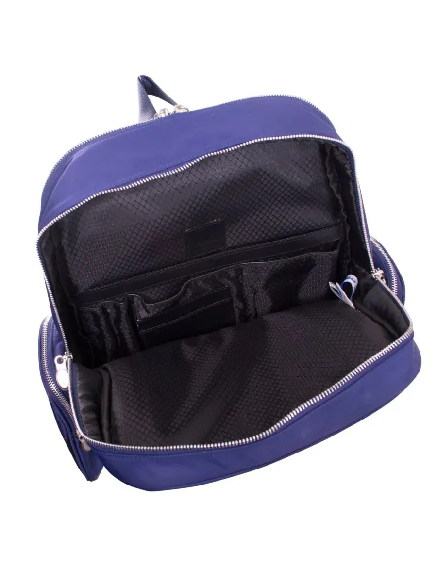 Рюкзак для ноутбука Cumberland 17" с двумя отделениями McKlein — изображение 7 из 14, темно-синий