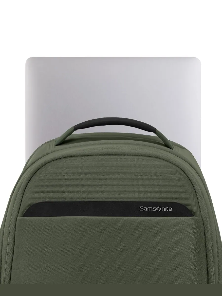 Рюкзак унисекс Samsonite Paralux 17 полиэстер — изображение 3 из 10, оливковый