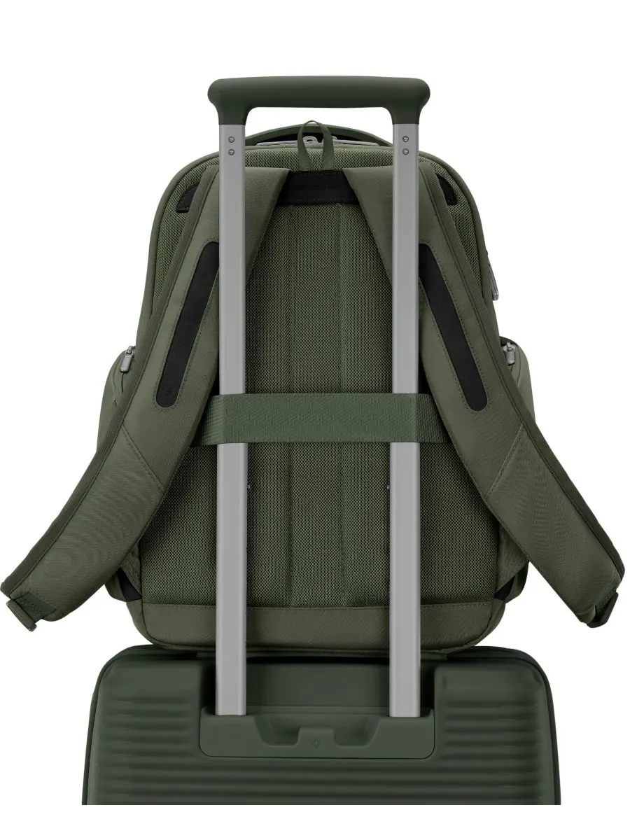 Рюкзак унисекс Samsonite Paralux 17 полиэстер — изображение 7 из 10, оливковый