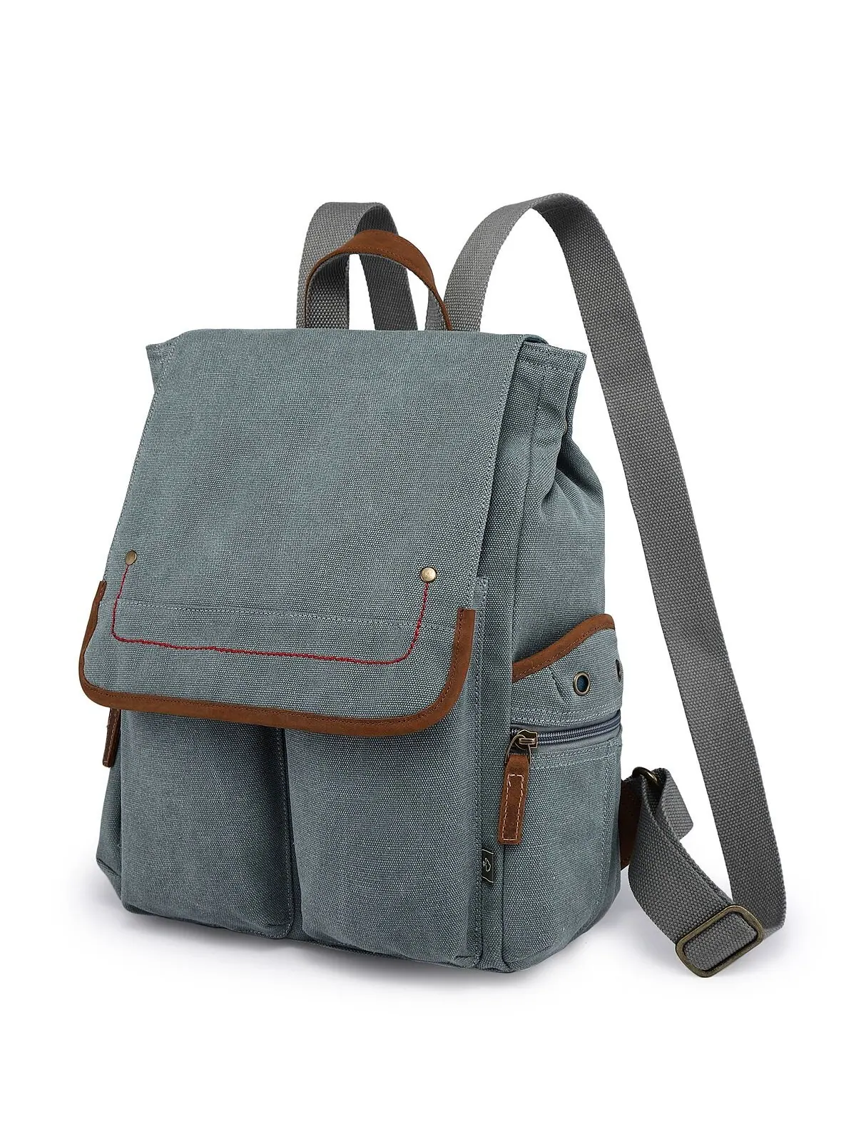 Холщовый рюкзак Atona TSD BRAND — изображение 2 из 10, бирюзовый