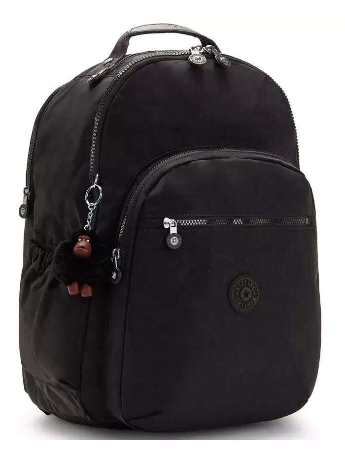 Рюкзак женский Kipling Seoul нейлон — изображение 4 из 7, серый
