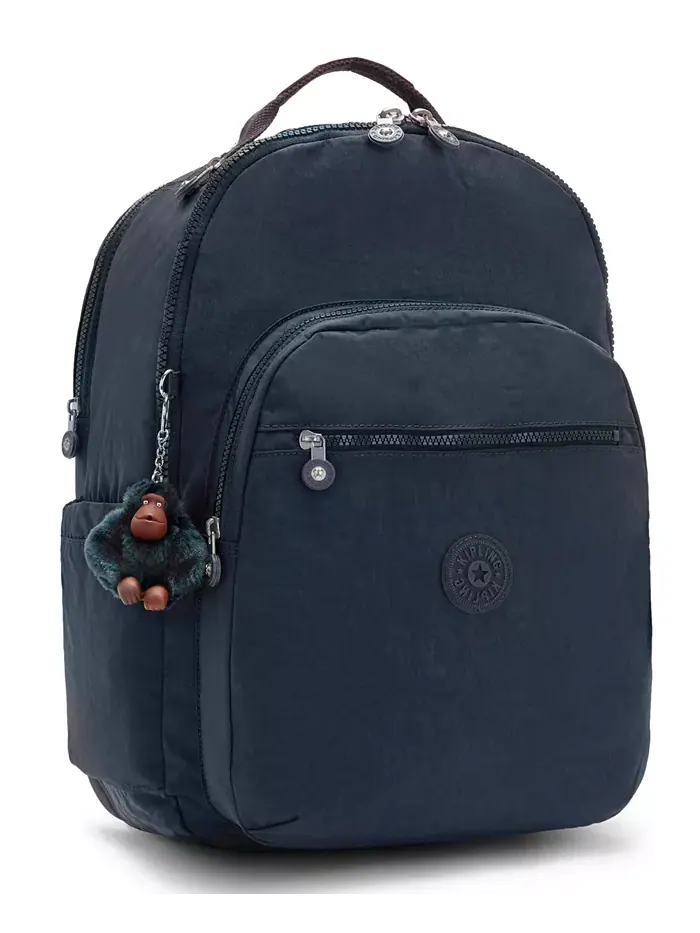 Рюкзак женский Kipling Seoul нейлон — изображение 4 из 7, синий