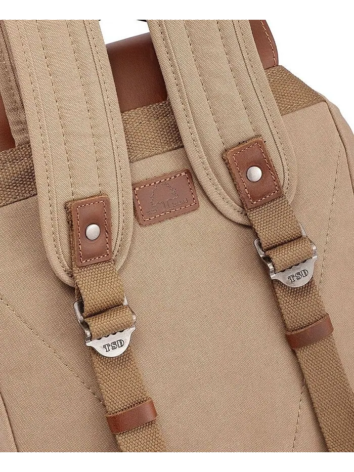 Рюкзак из парусины Bigleaf TSD BRAND — изображение 4 из 9, хаки