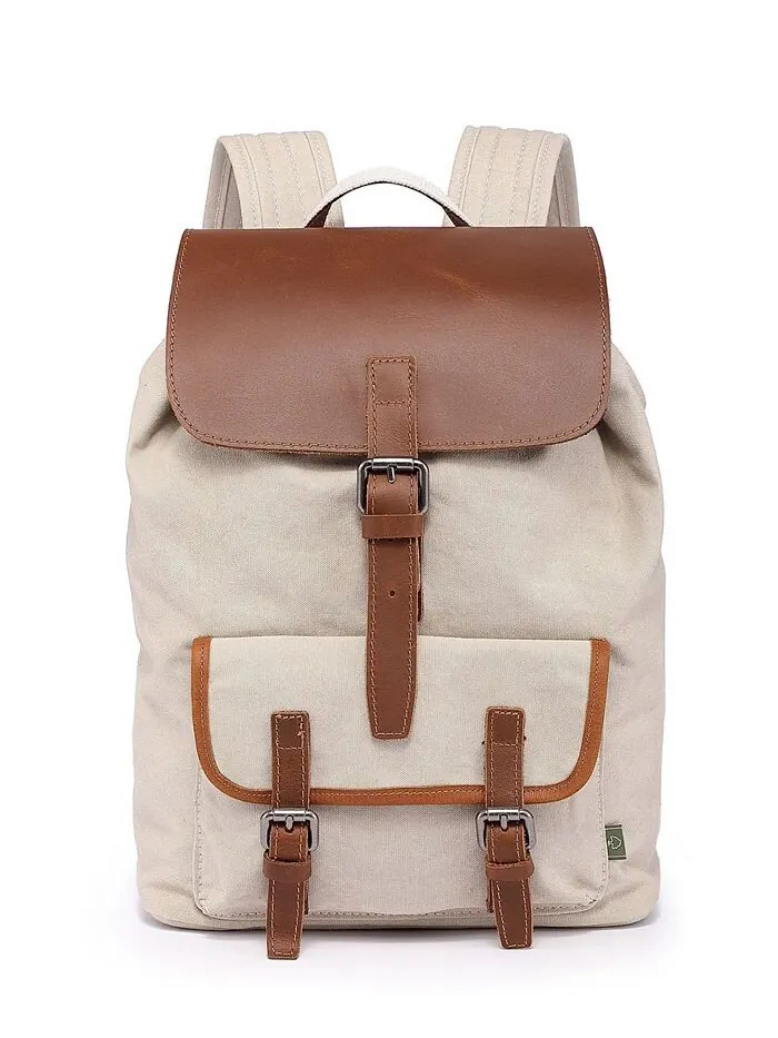Рюкзак из парусины Bigleaf TSD BRAND — изображение 1 из 10, белый