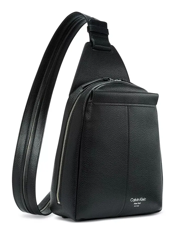Рюкзак женский Calvin Klein Millie Convertible полиэстер — изображение 2 из 6, черный/серебристый