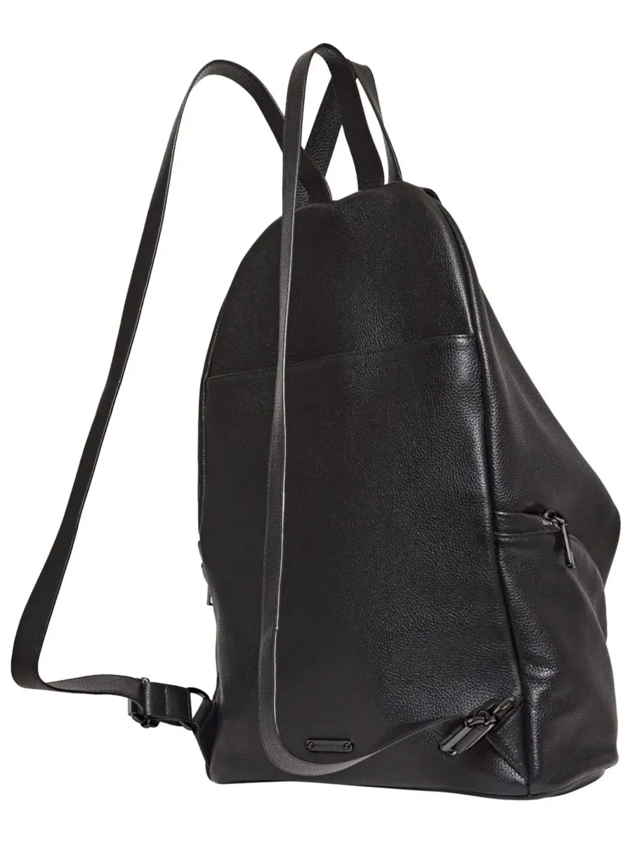 Рюкзак кожаный с регулируемым ремнем, Julian Rebecca Minkoff — изображение 2 из 3, черный