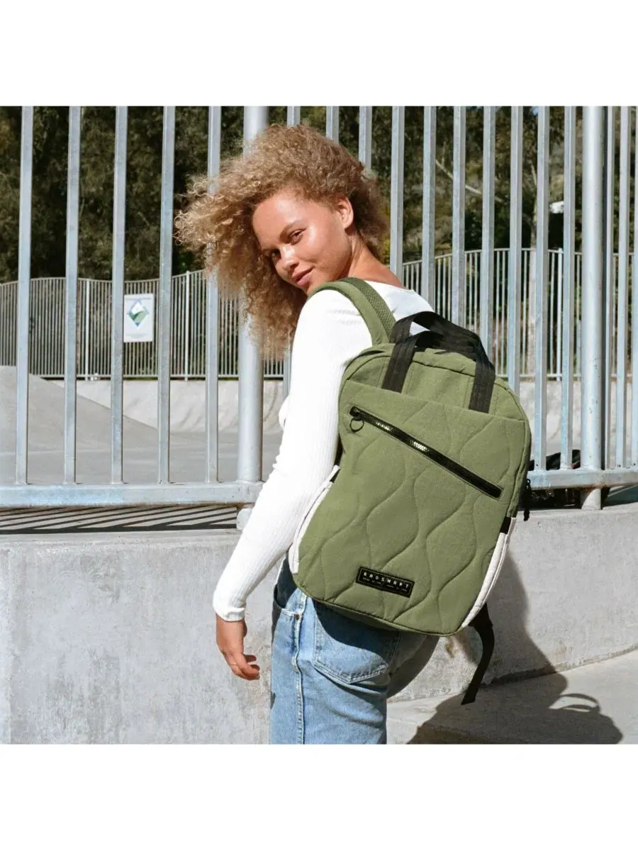 Рюкзак 23 л с отделением для ноутбука Vega 23L Featherlight Work Backpack BAGSMART — изображение 5 из 11, мох