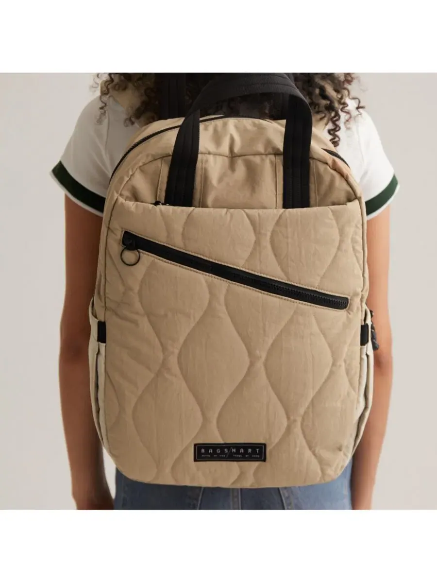 Рюкзак 23 л с отделением для ноутбука 15,6 дюйма Vega Featherlight Work Backpack BAGSMART, Grullo — изображение 3 из 11