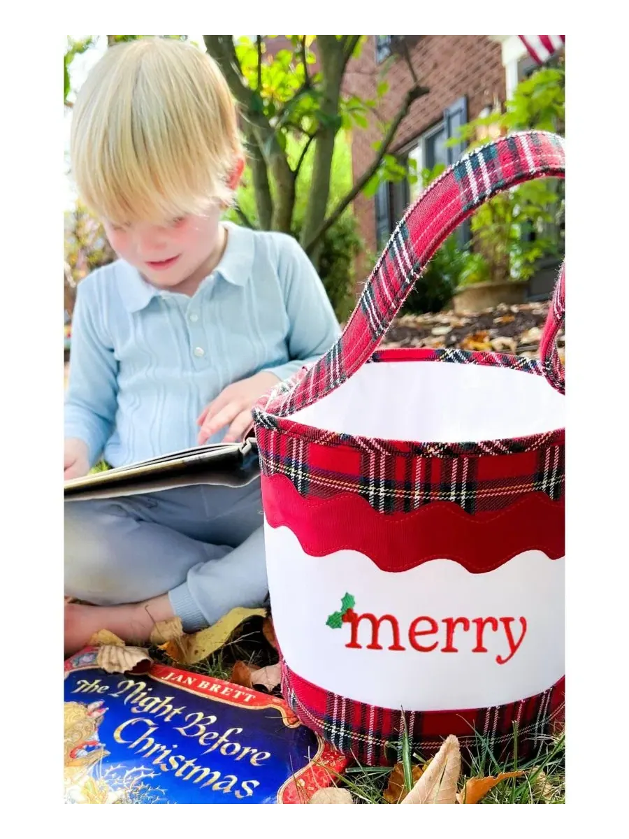 Подарочная сумка-шопер Merry Christmas Toy and Gifting Tote Bits & Bows — изображение 2 из 3, нет цвета