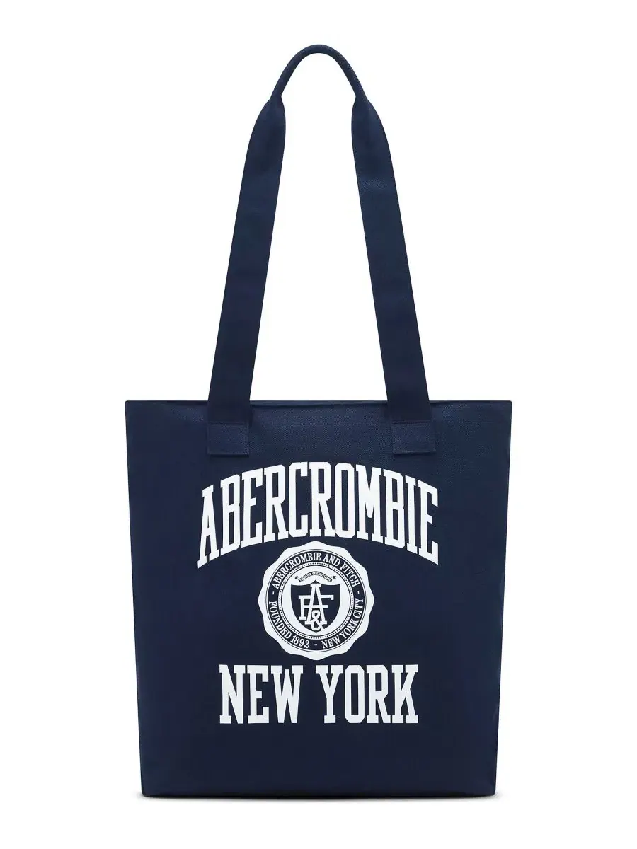 Сумка-шопер из хлопкового канваса с принтом abercrombie kids