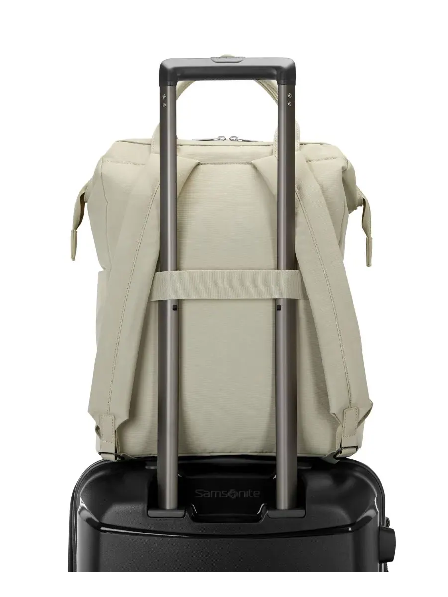 Рюкзак-трансформер для ноутбука 14 дюймов, с ручкой и лямками Samsonite — изображение 4 из 8, серый