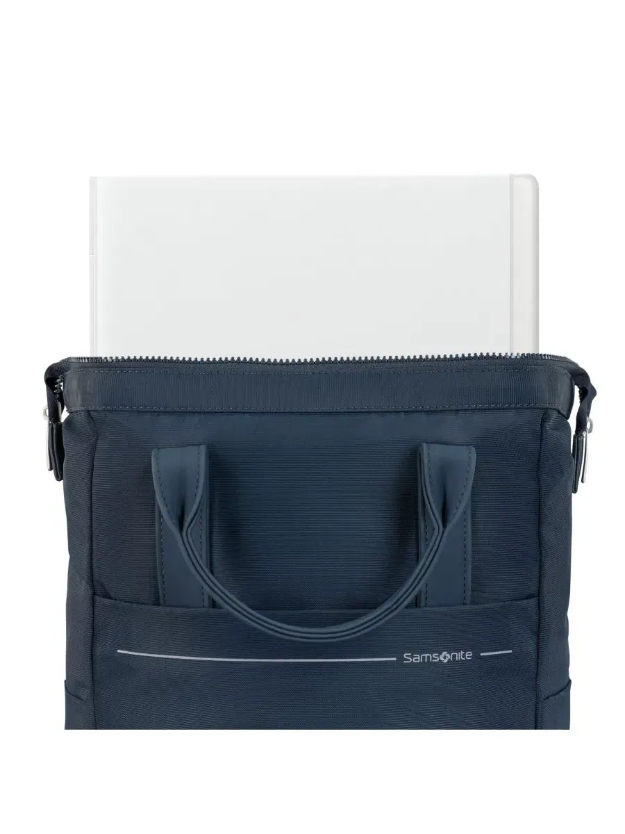 Рюкзак-трансформер для ноутбука 14 дюймов, с ручками и лямками Samsonite — изображение 5 из 9, синий