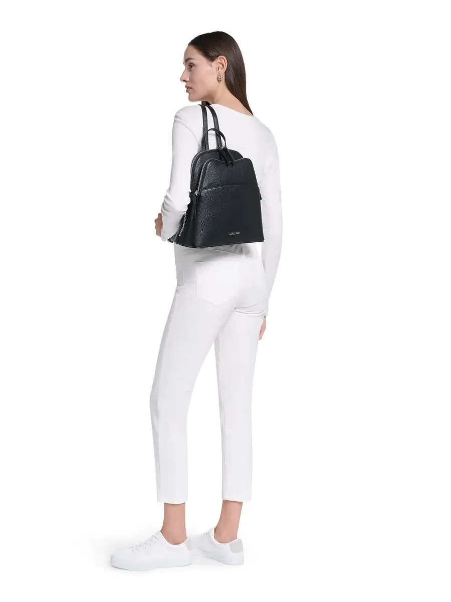 Рюкзак Sylvie Multi-Pocket Backpack Messenger Calvin Klein — изображение 2 из 7, черный
