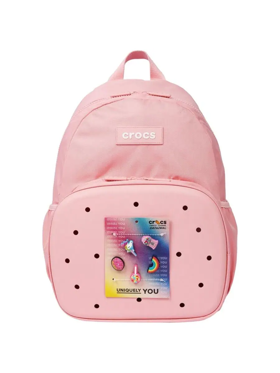 Рюкзак с фронтальным карманом из ЭВА и набором Jibbitz Crocs — изображение 1 из 10, розовый