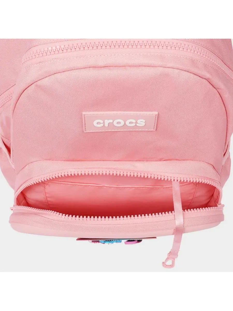 Рюкзак с фронтальным карманом из ЭВА и набором Jibbitz Crocs — изображение 7 из 10, розовый