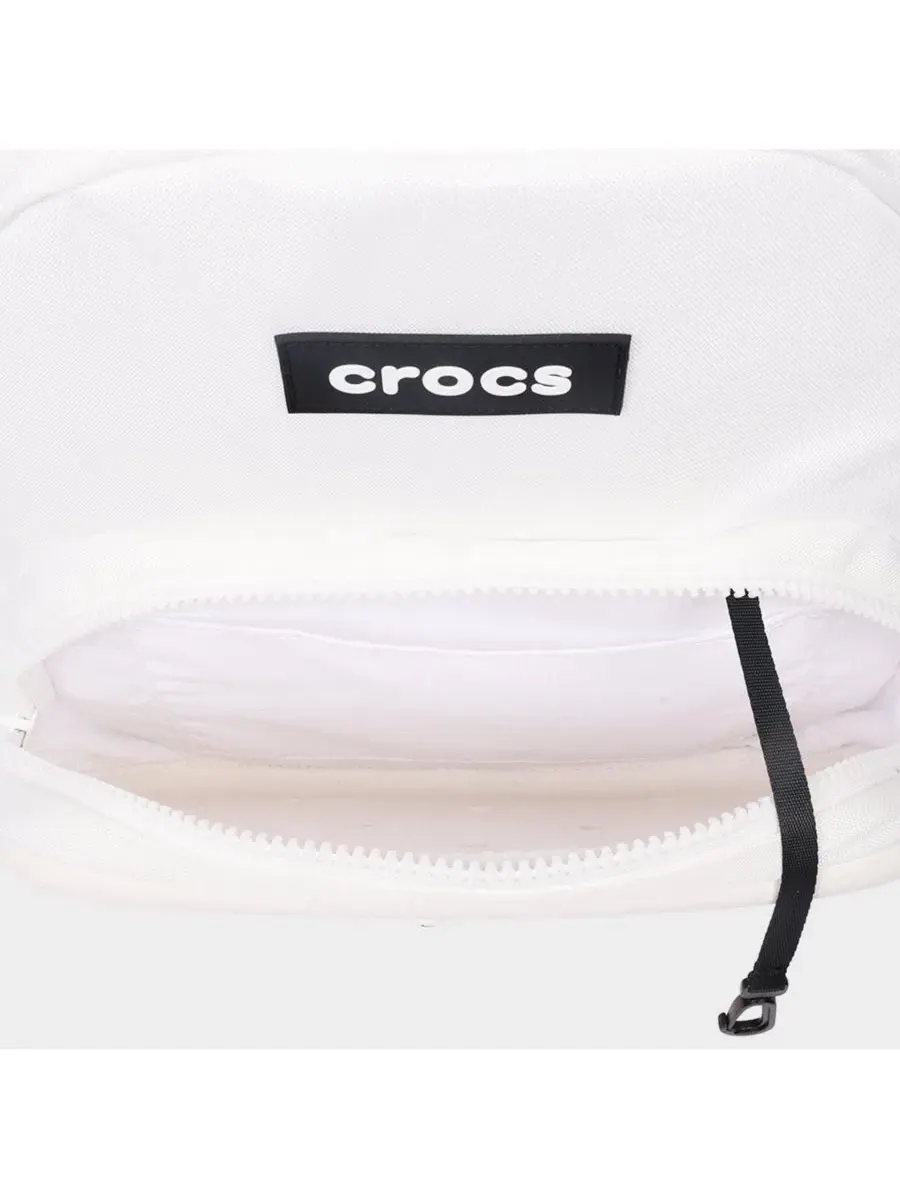 Рюкзак школьный с передним карманом из ЭВА, с набором Jibbitz Crocs — изображение 7 из 10, белый