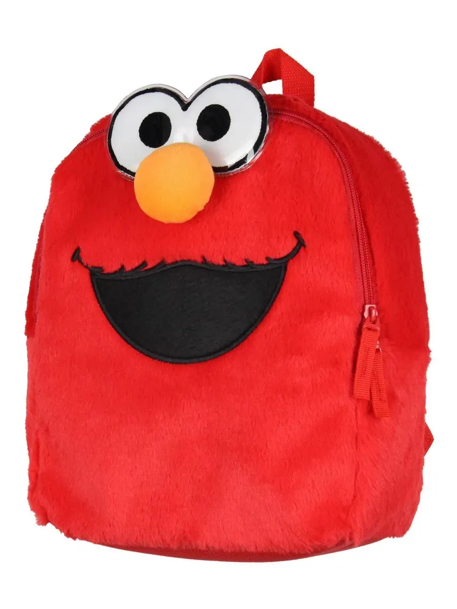 Рюкзак Sesame Street Furry Elmo Smile Face 12 дюймов — изображение 2 из 3, красный