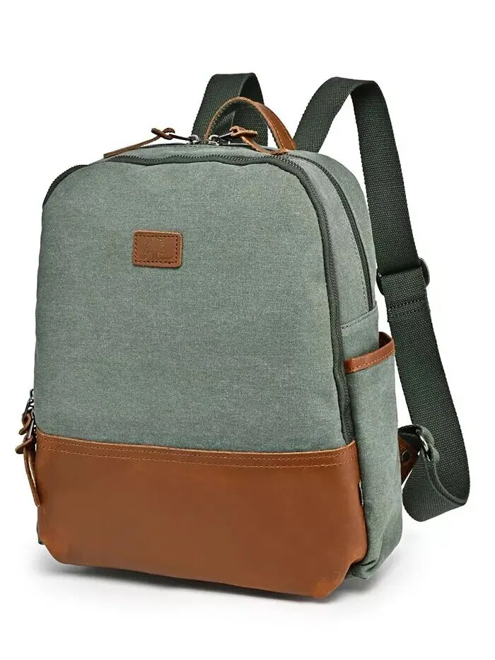 Рюкзак из холста Magnolia Hill TSD BRAND — изображение 5 из 10, бирюзовый