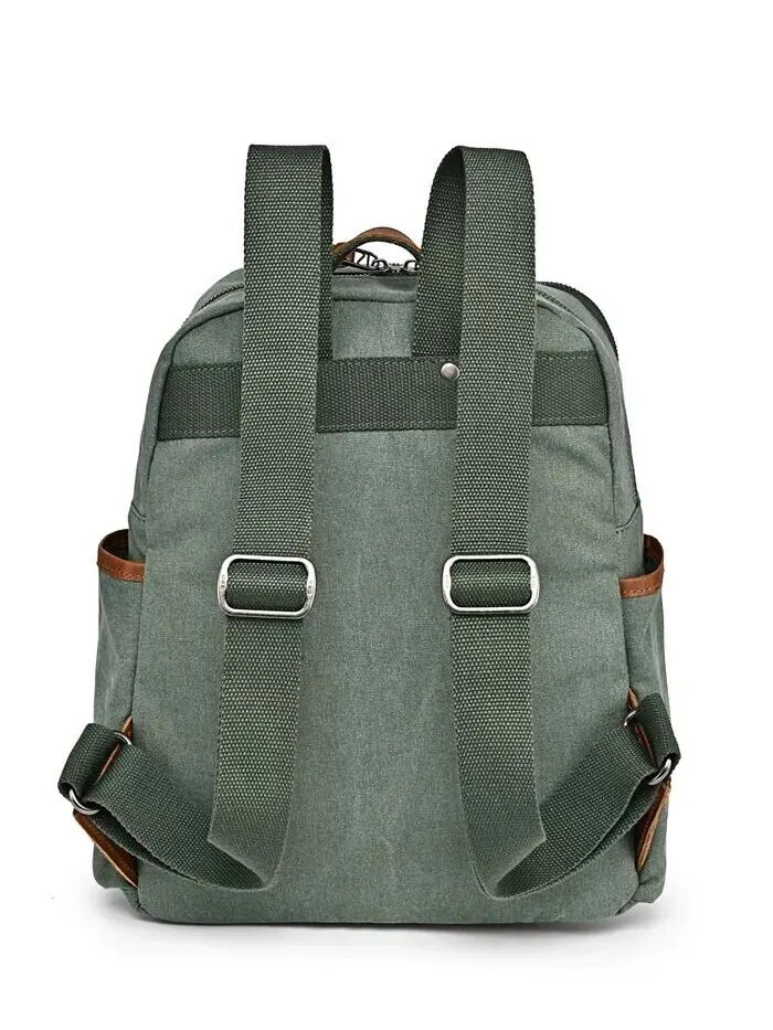 Рюкзак из холста Magnolia Hill TSD BRAND — изображение 8 из 10, бирюзовый